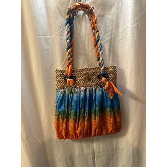 Cappelli Straworld Reversible Boho Tote Bag – Braided Handles – Woven Straw - Picture 2 of 3